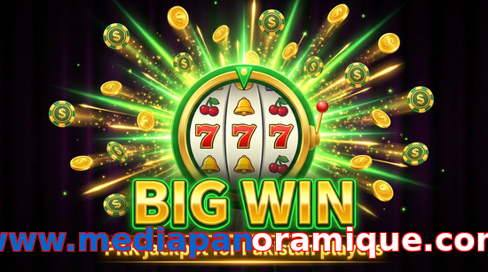 Big win animation on Www.mediapanoramique.com slot game